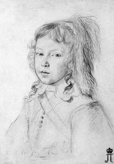Portrait du roi Louis XIV 1638-1715 enfant - Claude Mellan