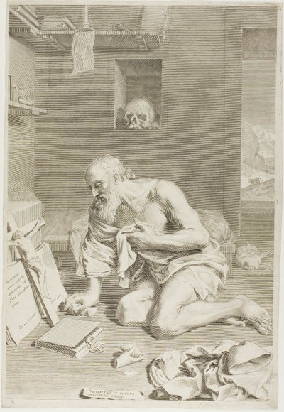 Saint Jérôme priant - Claude Mellan