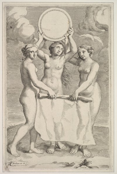Les Trois Grâces, 1659 - Claude Mellan