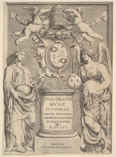 Page de titre : Philomathi Musae Juveniles - Claude Mellan