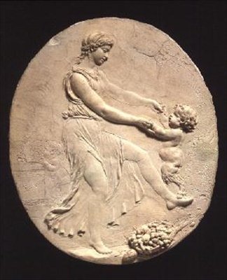 Bacchante et un satyre enfant - Claude Michel Clodion