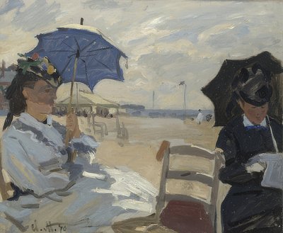 Sur la plage de Trouville. 1870 - Claude Monet