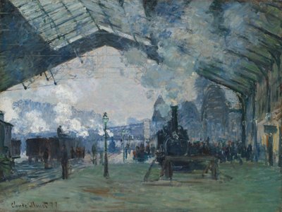 Arrivée du train de Normandie, Gare Saint-Lazare, 1877 - Claude Monet