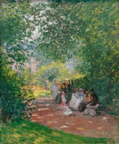 Au Parc Monceau - Claude Monet