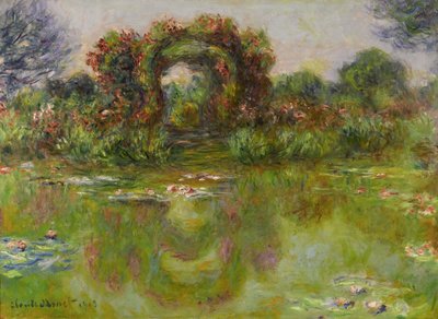 Bassin aux Nymphéas, les Rosiers, 1913 - Claude Monet