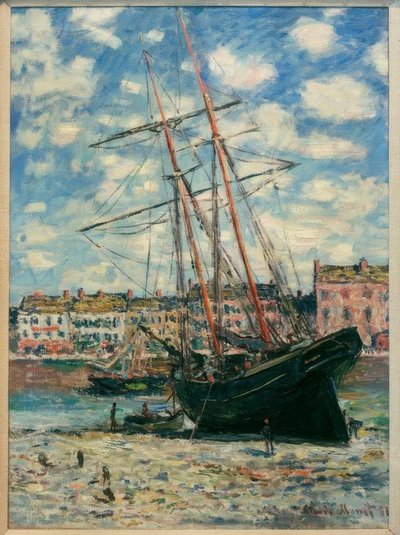 Bateau échoué à Fecamp - Claude Monet