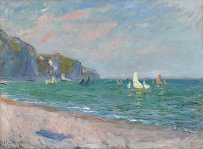 Bateaux devant les falaises de Pourville, 1882 - Claude Monet