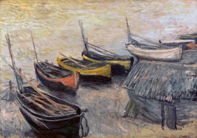 Bateaux sur la plage - Claude Monet