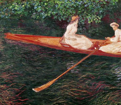 En bateau sur la rivière Epte, vers 1889-1890 - Claude Monet