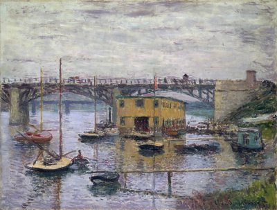 Pont à Argenteuil par jour gris, vers 1876 - Claude Monet