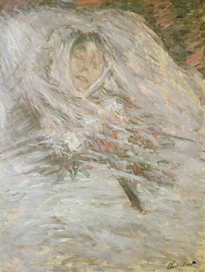 Camille Monet (1847-79) sur son Lit de Mort, 1879 - Claude Monet