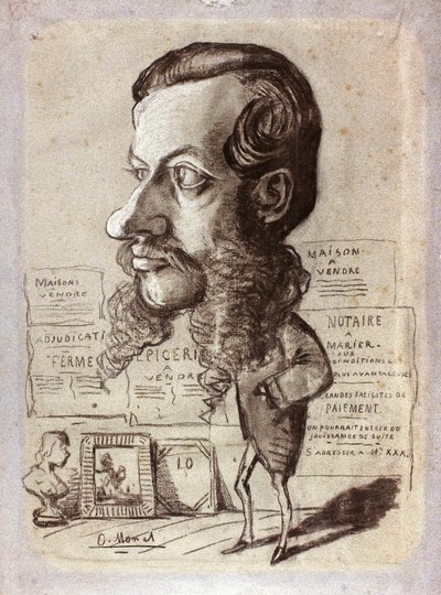 Caricature de Léon Manchon - Claude Monet