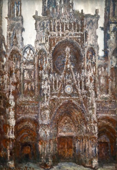 Cathédrale de Rouen, vue du portail, Harmonie brune - Claude Monet
