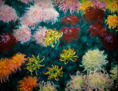 Parterre de chrysanthèmes - Claude Monet
