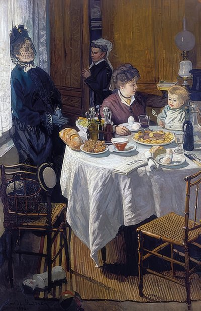 Le Déjeuner. 1868. (après restauration) - Claude Monet