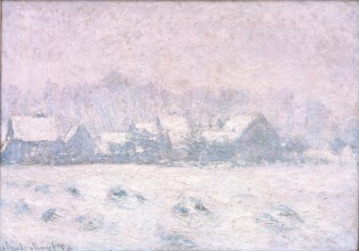 Effet de neige à Giverny - Claude Monet