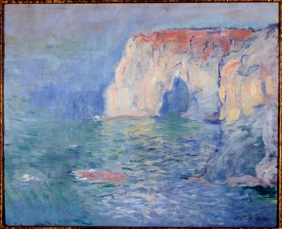 Étretat, la Manneporte, reflets sur l