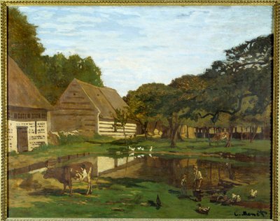 Cour de ferme en Normandie (dans le Pays de Caux) - Claude Monet