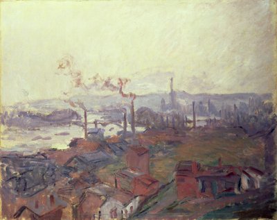 Vue générale de Rouen depuis la rive Sainte-Catherine - Claude Monet