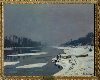 Glaçons sur la Seine à Bougival, Yvelines - Claude Monet