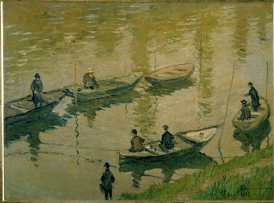 Groupe de pêcheurs sur la Seine près de Poissy - Claude Monet
