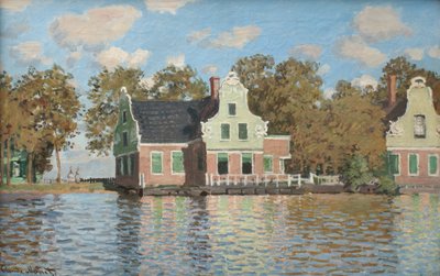 Maisons au bord de la rivière Zaan, 1871-1872 - Claude Monet