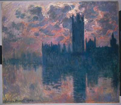 Le Parlement, coucher de soleil, 1902 - Claude Monet