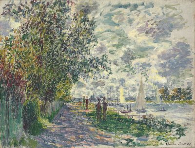La berge du Petit-Gennevilliers, 1875 - Claude Monet