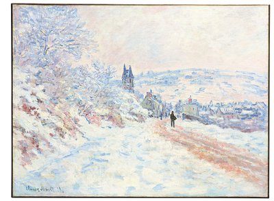 La route de Vétheuil, effet de neige, 1879 - Claude Monet
