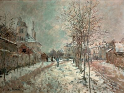Le Boulevard de Pontoise à Argenteuil, neige - Claude Monet