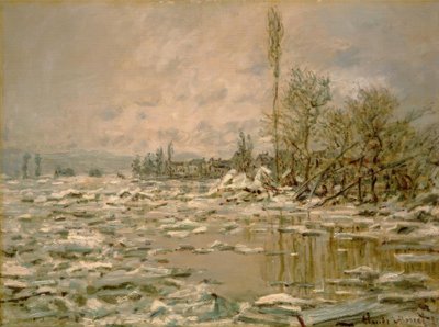 Le Débâcle, temps gris - Claude Monet