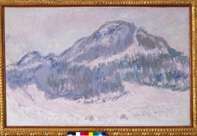 Le Mont Kolsaas en Norvège (Mont Kolsaas, reflets roses) - Claude Monet