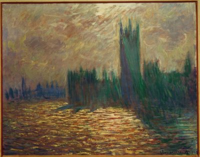 Le Parlement, reflets sur la Tamise - Claude Monet