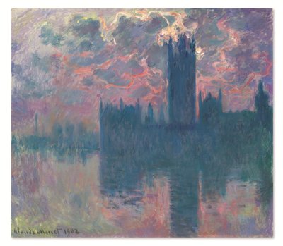 Le Parlement, soleil couchant - Claude Monet