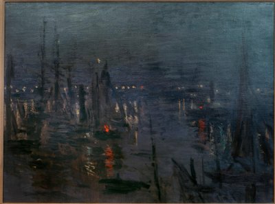 Le Port du Havre, Effet de Nuit - Claude Monet