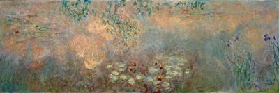 Le bassin aux nymphéas avec iris - Claude Monet