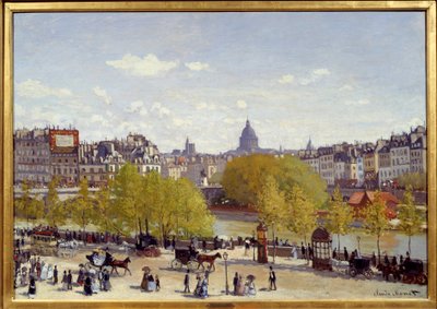 Le quai du Louvre à Paris en 1867. Peinture de Claude Monet (1840-1926) - Claude Monet