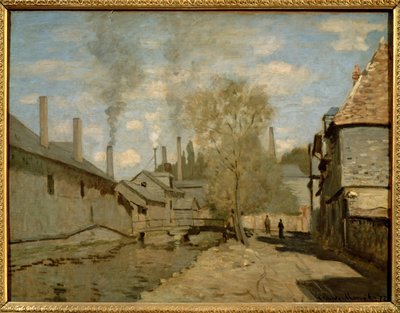 Le ruisseau de Robec a Rouen … (oil on canvas) - Claude Monet