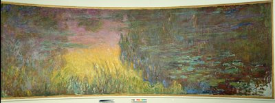 Les nymphéas, soleil couchant - Claude Monet