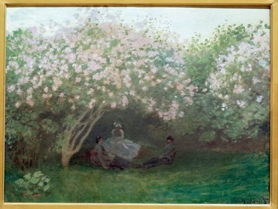 Lilas, temps gris (ou Le repos sous le lilas) - Claude Monet
