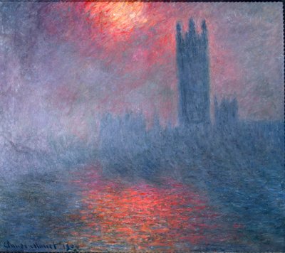 Londres, Parlement, soleil dans le brouillard - Claude Monet
