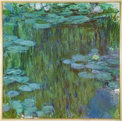 Nymphéas à Giverny (huile sur toile) - Claude Monet