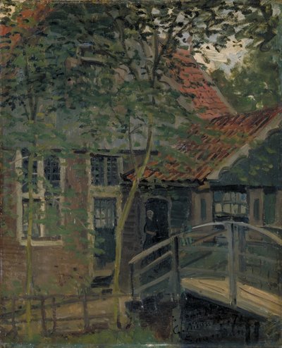 Passerelle à Zaandam - Claude Monet