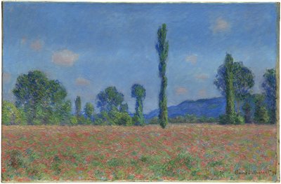 Champ de coquelicots, Giverny, 1890-91 - Claude Monet
