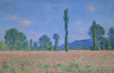 Champ de coquelicots à Giverny, 1890-91 - Claude Monet