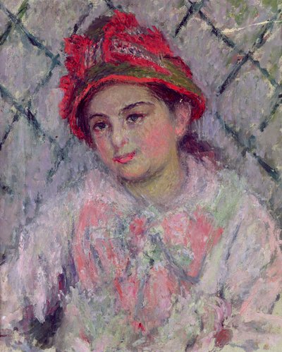 Portrait de Blanche Hoschedé (1864-1947) en jeune fille, vers 1880 - Claude Monet