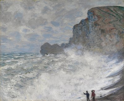 Temps rude à Étretat - Claude Monet