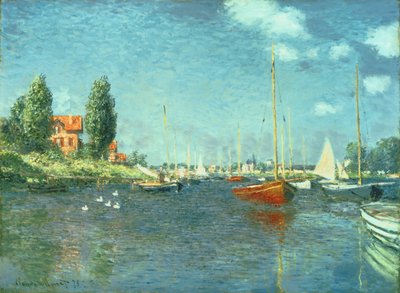 Bateaux Rouges, Argenteuil - Claude Monet
