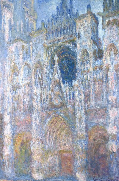 Cathédrale de Rouen, Harmonie bleue, Lumière du matin - Claude Monet