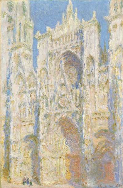Cathédrale de Rouen, façade ouest, lumière du soleil - Claude Monet